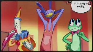 Jax, Gummigoo, and The Terrifying Joke 😬💀  The Amazing Digital Circus Comic DUB | TADC