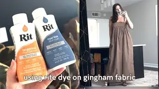 using rite dye on gingham fabric
