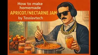 Easy to make homemade apricots peach jam (by Tesslavtech)