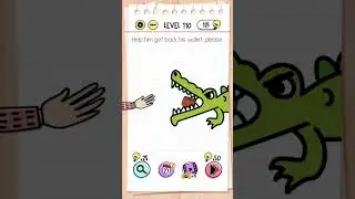 Brain Test Tricky Puzzles Level 110 Answer | Help him get back his wallet please