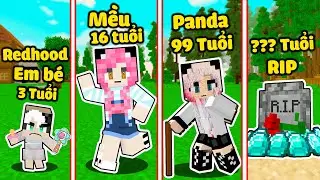 REDHOOD THỬ THÁCH CÀNG SINH TỒN CÀNG GIÀ TRONG MINECRAFT*NẾU REDHOOD CÓ CUỘC SỐNG TRONG MINECRAFT