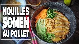 Nouilles SOMEN au poulet - Recette facile - Le Riz Jaune