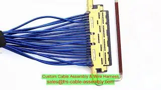 Custom Micro-Coax Cable 30 Pin Harness 8-25-0466 Ultrasound Probe Lszh Halogen‑Free Custom Tactical