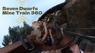 Seven Dwarfs Mine Train 360 On Ride Experience Sept 2023 Back of Train