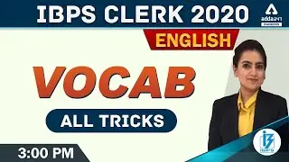 IBPS CLERK 2020 | Vocabulary Tricks in English | Adda247