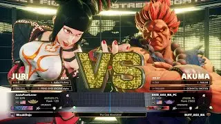 SFV Champion Edition 🔥 JustaFootLover (JURI) Vs SHIN_AKU_MA (AKUMA) 🔥 Online Match's 04-22-2023