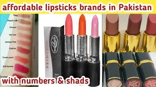 Affordable lipsticks in Pakistan#best lipstick shades of medora, Christine #Muskan beauty hub.