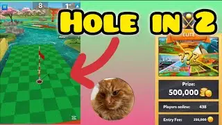 Got this tricky hole in 2 on Sakura Garden | golf battle