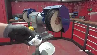 Metalen tankdop polijsten