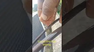 AC liquid line leak testing