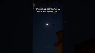 I Woke Up at 3AM&hellip; to See the Moon & Jupiter ✨🌌