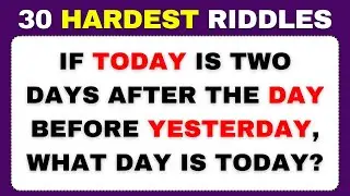 Only Geniuses Can Solve These Riddles | 30 Mind-Bending Riddles With Answers (99% Fail)
