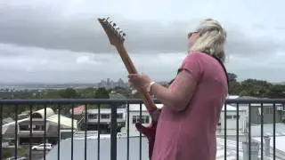 Old Lady Playing Electric Guitar
