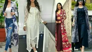 What to wear under shrug 👍 Trendy shrug styling idea's// How to style it with Kurtis, jeans & mor
