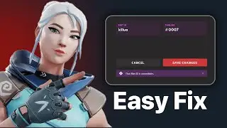 How To Fix Riot ID Error In Valorant - Riot ID Unavailable