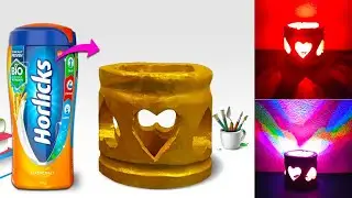 Table Top Decoration || Table lamp Making at home || Corner Table lamp