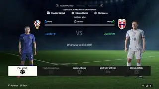 Croatia vs Norway - EA FC 24 Gameplay Simulation [4K 60FPS]