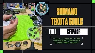 Shimano Tekota 600LC Linecounter FULL Reel Service, Drag Replacement and Levelwind Timing Adjustment