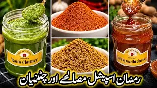 Ramadan Special Masale Aur Chatniya || Ramadan Preparation 2026 || Store And Freeze Recipes #ramadan