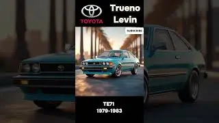 Evolution of Toyota Corolla Levin/Sprinter Trueno (1972-2000)