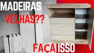 COMO FAZER UMA CÔMODA COM PORTAS DE GUARDA ROUPAS