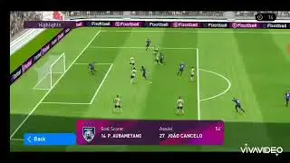 Back bicycle kick!!!!!! Aubameyang unique goal in pesmobile2020