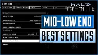 Halo Infinite VIDEO PC settings for Mid End & Low End PCs