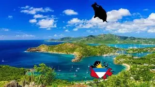 Antigua and Barbuda | Flag Map Speedart