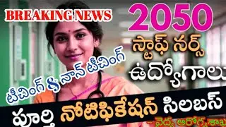 వైద్య ఆరోగ్య శాఖలో 3,000 ఉద్యోగాలు || TS medical jobs 2024 || Medical Jobs In Telangana 2024&nbsp;
