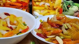 Cách Làm Dưa Món Ăn Liền | Chua Ngọt Giòn Ngon  - Món Ngon Mẹ Nấu