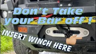 2021 dmax Piak Bar dominator Xtreme winch install , no need to take bar off !