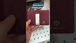 How I Personalized My TruLux Men's Slim Wallet with Laser Engraving | DIY Money Clip Monogram