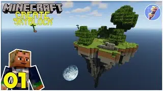 СОЗДАТЬ Skyblock &ndash; Начало работы | Minecraft 1.16.5 с модами &ndash; Давайте поиграем, эпизод 01