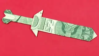 Dollar Origami Sword Love | Money Origami