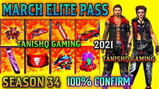 March Elite Pass Free Fire 2021 | Free Fire Season 34 Elite Pass Full Review | March Elite Pass