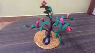 How to make pista shell mini tree/pista shell decorative ideas /@arushcreationzcreativecraft