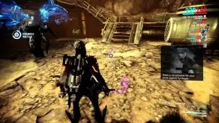 Warframe Stalker using Nyx's Absorb ability!