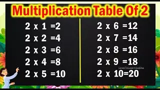 Table of 2|Learn Multiplication Table of 2|2 Table |Maths Tables |Multiplication Tables |Maths Table