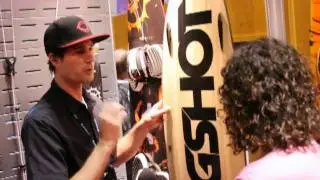 2012 Slingshot Twin Tip Kiteboards and Comp Stick Bar at Surf Expo
