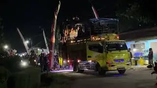 The carnival atmosphere in Sidoasri Village South Malang during the 2025 New Year celebration part 1