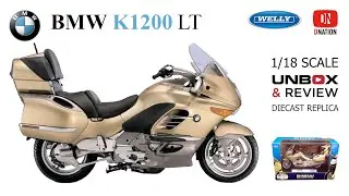 BMW K 1200 LT 1:18 scale diecast motorcycle by Welly Unboxing & Review by Dnation