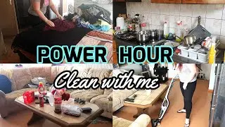 POWER HOUR // CLEAN WITH ME 2020 // CLEANING MOTIVATION // Sara's corner cleaning video
