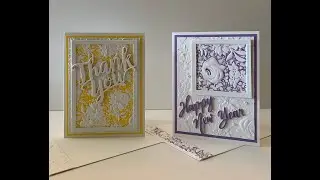 Using your Embossing Folders to create colored backgrounds