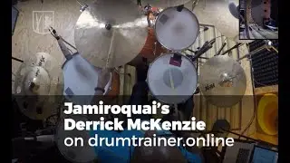 Jamiroquai&acute;s Derrick McKenzie playing Cloud 9 @ drumtrainer.online