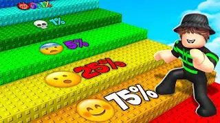 Roblox BUT EVERY STEP Lowers My Survival Chance...