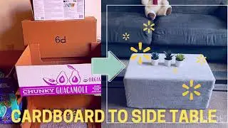 DIY Cardboard Side Table/Center Table / Kids play bench/shoe bench/ Home deco craft