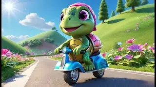 Twinkle Turtle&rsquo;s Magic Scooter | Sparkly Ride Song for Kids | Fun Turtle Adventure Rhyme