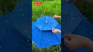 Hands Free Hat Head Umbrella ☔ Sunscreen Sun Protection Portable Folding Umbrella