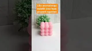 Review lilin aromaterapi estetik #lilin #lilinaromaterapi #ngonten #ngontenpemula #pink #review