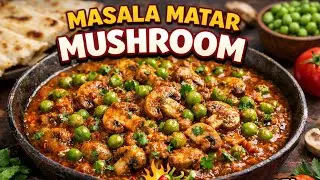 Mushroom Matar Masala Recipe | होटल जैसा स्वाद | Easy Indian Veg Curry